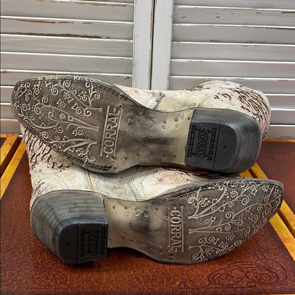 Women’s Corral Cowgirl Boot- Pink Glitter Wedding - Picture 4 of 4